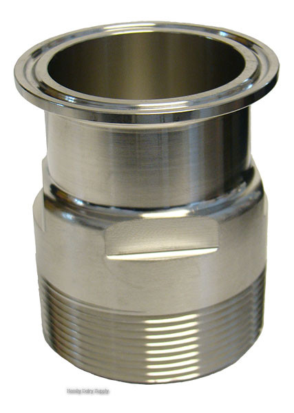 m.peneterate様　パンプ Clamp x MPT 2 x 2 Stainless Steel Adapter - Hamby Dairy Supply